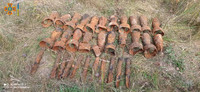 Група піротехнічних робіт ДСНС області знищила 35 одиниць вибухонебезпечних предметів часів минулих війн