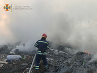 Рятувальники Уманщини ліквідували пожежу на відкритій території
