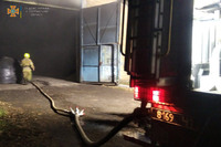 Полтавський район: рятувальники ліквідували пожежу у нежитловій будівлі
