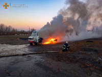 У Звенигородкі рятувальники ліквідували пожежу автомобіля