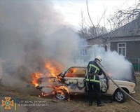 Одеська область: рятувальники ліквідували загорання автомобіля