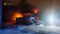 М. Львів: вогнеборці ліквідували пожежу в одноповерховій цегляній будівлі
