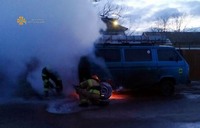 Каланчацькі вогнеборці оперативно ліквідували займання мікроавтобуса