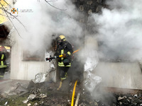 Самбірський район: професійні вогнеборці спільно з місцевою пожежною командою ліквідували пожежу в господарській будівлі