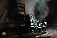 М. Дніпро: під час ліквідації пожежі у вантажівці виявлено тіло чоловіка