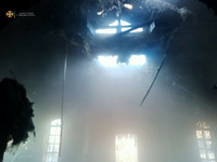 Київська область: ліквідовано загорання церкви