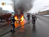 Білоцерківський район: вогнеборці ліквідували загорання легкового автомобіля