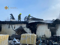 Харківський район: рятувальники ліквідували пожежу в господарчій споруді