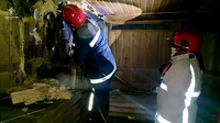 Коростень: рятувальники ліквідували пожежу в цегляній лазні