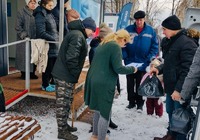 Благодійний фонд Сергія Цюпка відвідав мешканців Макарівського модульного містечка