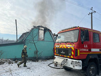 М. Куп’янськ: вогнеборці загасили чергову пожежу від ворожого обстрілу