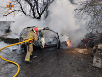 Броварський район: внаслідок пожежі вогнем знищено автомобіль