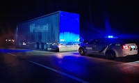 В Олевській громаді поліцейські затримали вантажівку з нелегальним лісом
