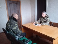 Мотиваційна зустріч клієнта пробації Гребінківщини із представником військкомату