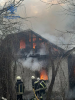 Броварській район: рятувальники двічі залучались на ліквідацію загорань нежитлових будівель на вулиці Героїв УПА