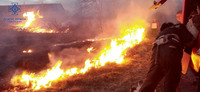 Обухівський район: рятувальники ліквідували загорання трав’яного настилу