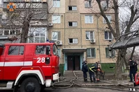 М. Нікополь: вогнеборці загасили займання, що сталося в однокімнатній квартирі