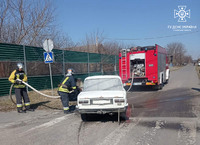 Бучанський район: ліквідовано загорання легкового автомобіля