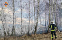 Київська область: рятувальники продовжують боротися з пожежами в екосистемах