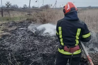 М. Новомосковськ: вогнеборці загасили займання, що виникло на відкритій території