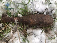 Червоноградський район: в полі знайшли мінометну міну часів II Світової війни