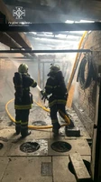 Вогнеборці спільно з добровольцями ліквідували пожежу в приміщенні цеху в місті Снятин площею 200 м. кв.