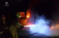 Полтавський район: рятувальники ліквідували пожежу у вантажному автомобілі