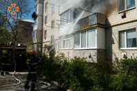 На Вінниччині рятувальники ліквідували пожежу на балконі багатоповерхівки