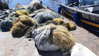 На Полтавщині водна поліція та екологічна інспекція вилучили з акваторії Сулинської затоки понад 1,5 кілометри браконьєрських сіток з рибою