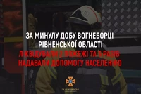 За минулу добу рятувальники Рівненщини ліквідували 2 пожежі та 5 разів надавали допомогу населенню