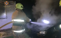 Полтавський район: рятувальники ліквідували пожежу в автомобілі