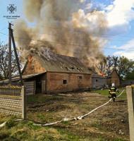 Білоцерківський район: ліквідовано загорання трьох господарчих будівель
