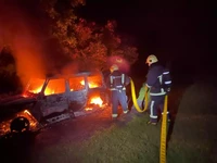 В Дубенському районі рятувальники ліквідували пожежу в позашляховику