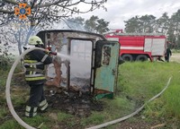 Фастівський район: ліквідовано загорання будівельного вагончика
