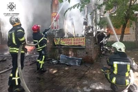 М. Нікополь: рятувальники загасили пожежу в магазині побутової техніки