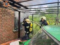 Кропивницький район: під час гасіння пожежі у дачному будинку рятувальники виявили тіло загиблого чоловіка