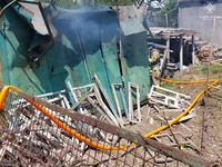 Миколаївська область: в Очакові вогнеборці загасили три пожежі, які спричинив  ворожий обстріл
