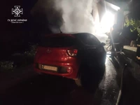М. Городок: вогнеборці ліквідували пожежу в автомобілі