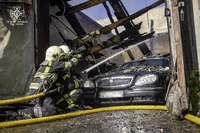 Рятувальники ліквідували пожежу в гаражах