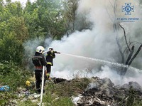 Обухівський район: ліквідовано загорання сміття на відкритій місцевості
