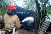 Лубенський район: рятувальники загасили пожежу в дровнику