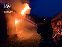 Львівський район: вогнеборці ліквідували пожежу в дерев’яному житловому будинку