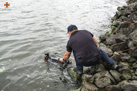 Пошуки зниклого рибалки на Тернопільському ставі.