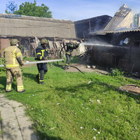 Куп'янський район: вогнеборці ліквідували пожежу спричинену ворожими обстрілами