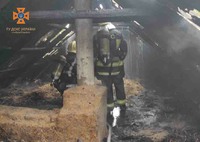 Білоцерківський район: ліквідовано загорання господарчої будівлі