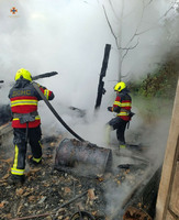 Вишгородський район: рятувальники ліквідували загорання господарчої будівлі та легкового автомобіля