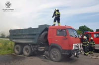 Павлоградський район: вогнеборці загасили займання у кузові самоскиду