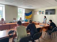 Проведення волонтеркою інтерактивного  заняття для  клієнтів пробації на Котелевщині