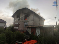 Фастівський район: ліквідовано загорання двоповерхового житлового будинку