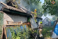 Миргородський район: рятувальники ліквідували пожежу в господарчій будівлі